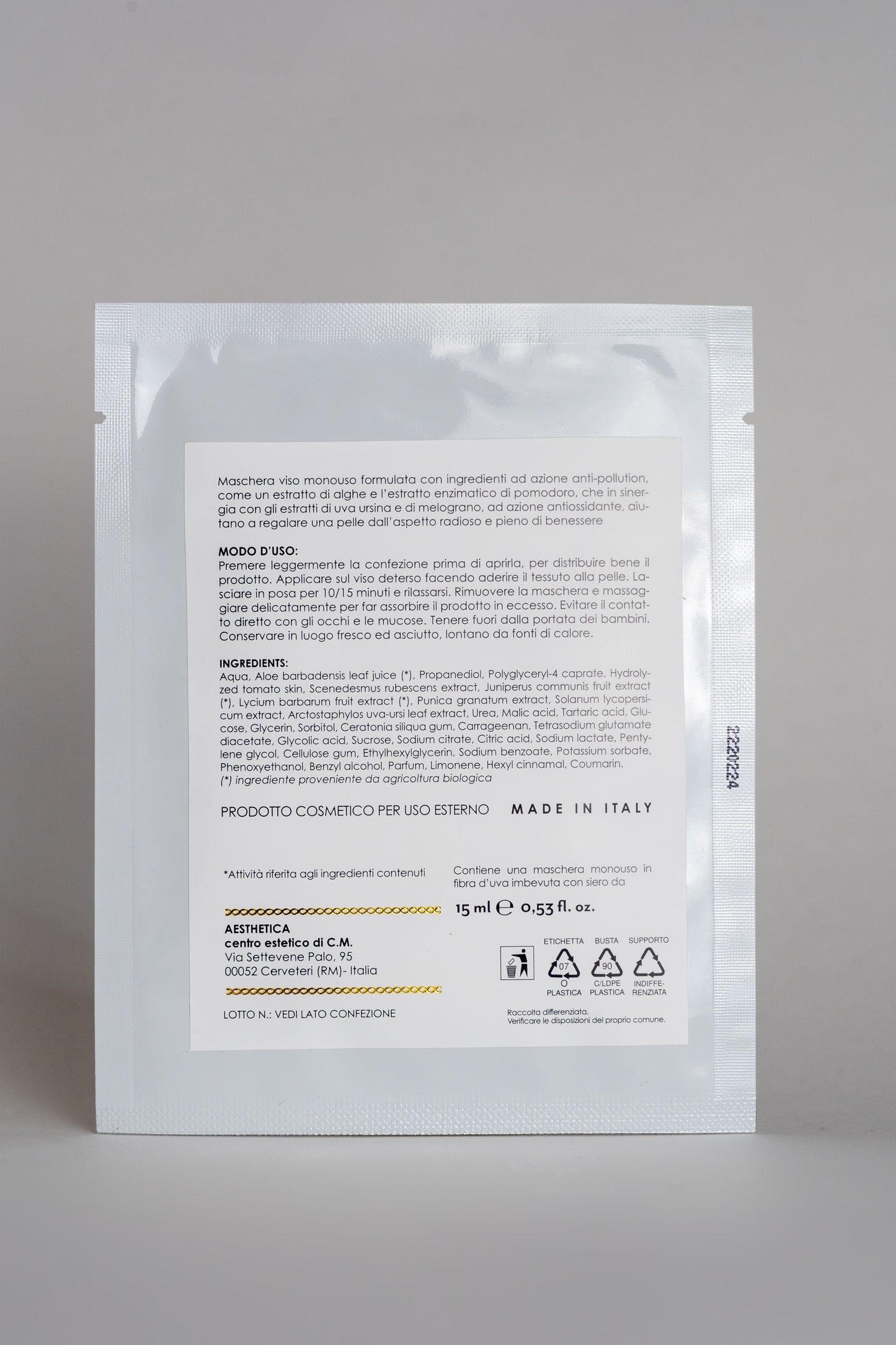 Maschera Viso Illuminante - Anti Pollution